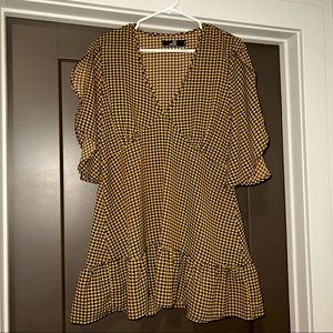 Nasty Gal Ruffle Printed Mini Dress